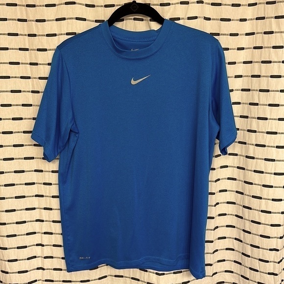 Nike DRI-FIT Short Sleeve Top XL Blue - Picture 1 of 8